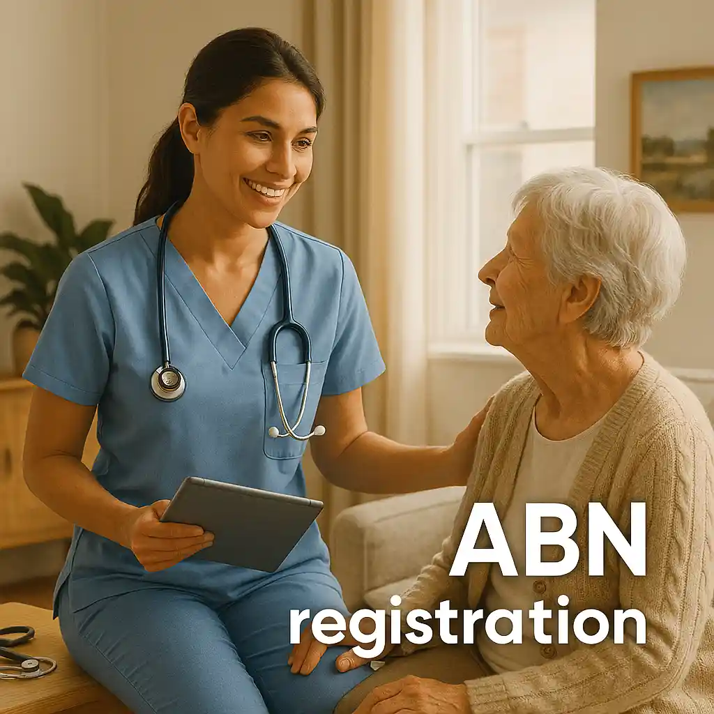 Independent home care nurse helping an elderly patient